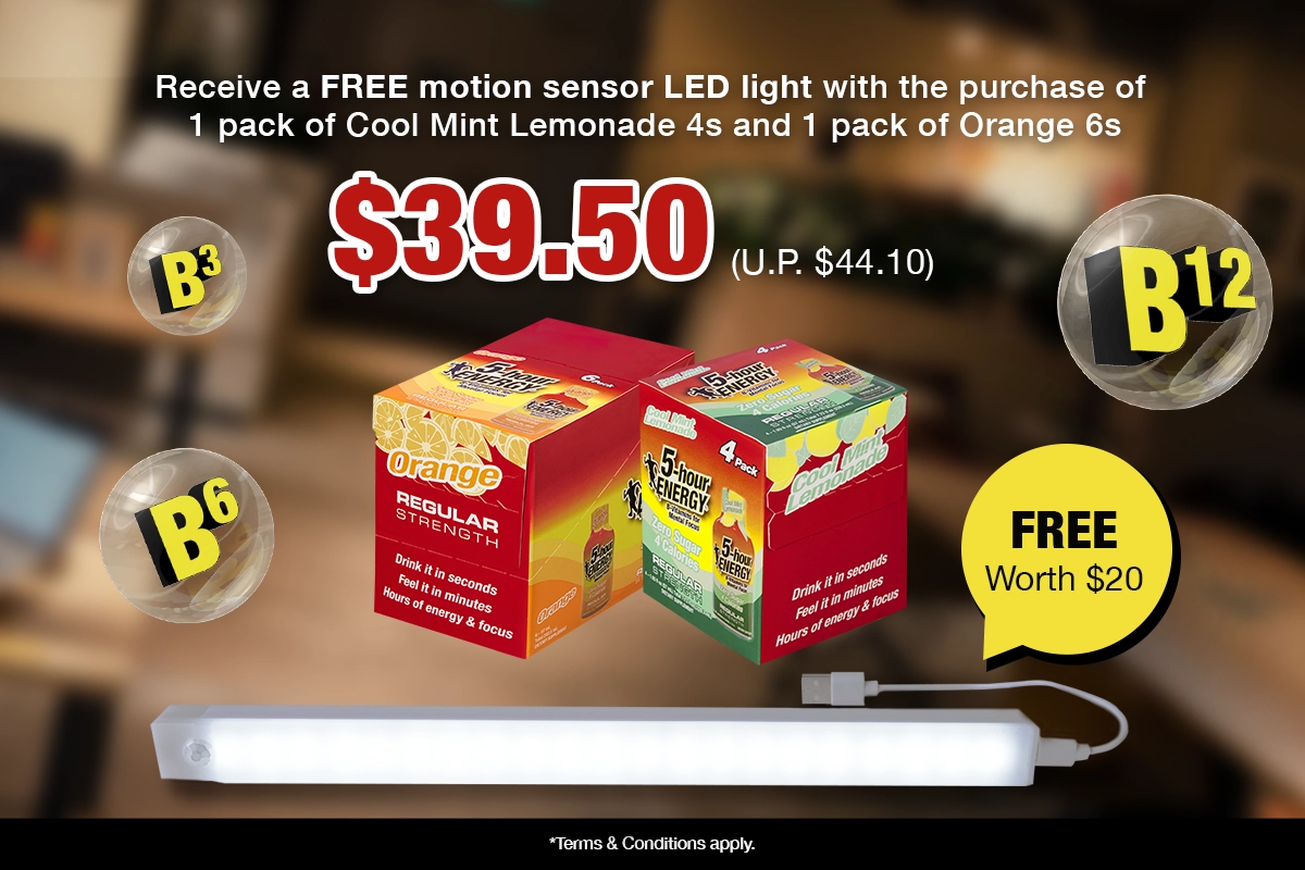 energy drink flavours promo | 5-hour ENERGY®