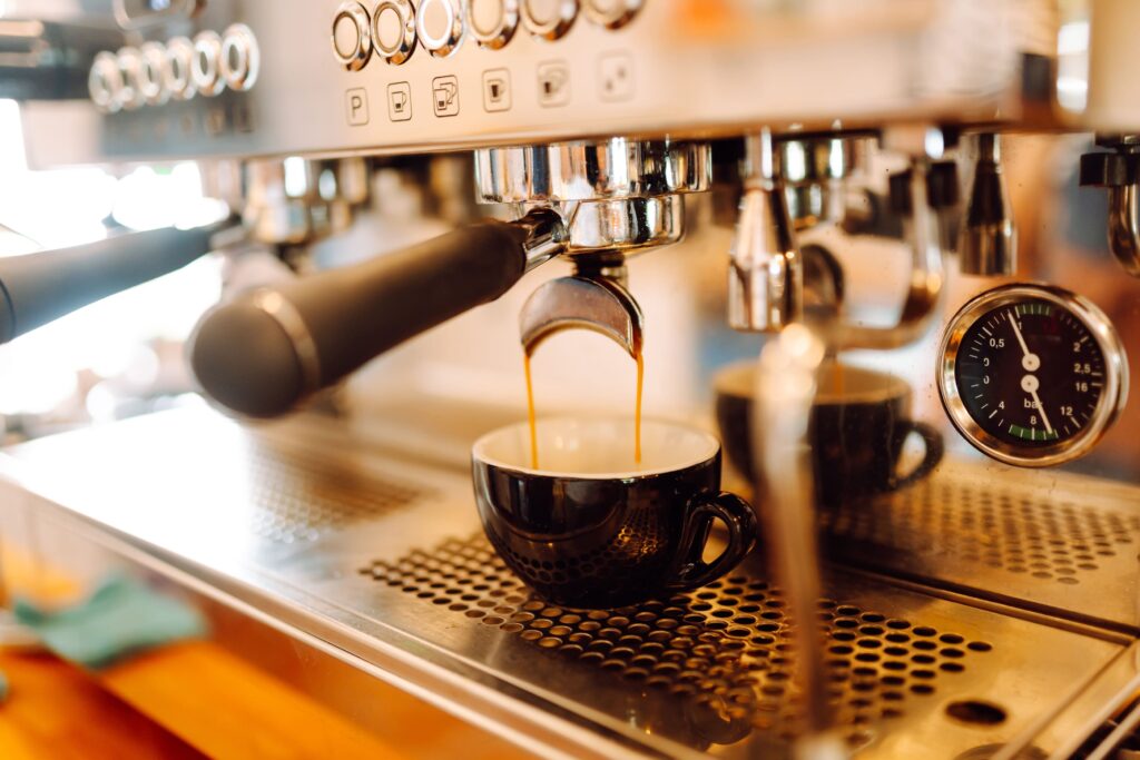 Tired female doctor staring at her screen while working at night